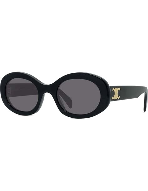 celine havana oval triomphe black sunglasses|Celine 60mm flat top sunglasses.